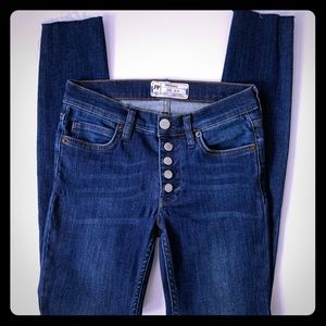 Free People Skinny Jeans 61855-16515125  sz 24
